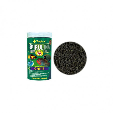 Super SPIRULINA Forte CHIPS (Granulo plano) - 250 ml.